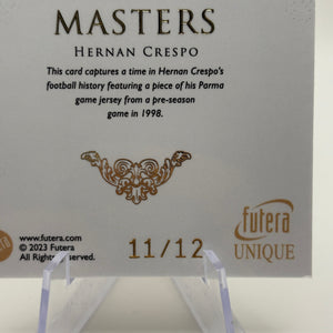 2023 Futera Unique Masters #MTG10 Hernan Crespo Patch 11/12 FRENLY BRICKS - Open 7 Days