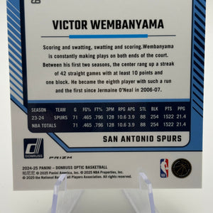 2024 DONRUSS OPTIC VICTOR WEMBANYAMA LIME GREEN /149 FRENLY BRICKS - Open 7 Days