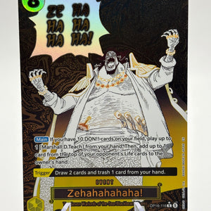 One Piece The Time Of Battle Zehahahahaha! OP16-116 R Alt Art English FRENLY BRICKS - Open 7 Days
