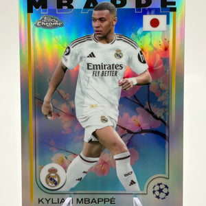Kylian Mbappe 2024-25 Topps Chrome UCC Japan #1 Cherry Blossom Refractor SSP FRENLY BRICKS - Open 7 Days