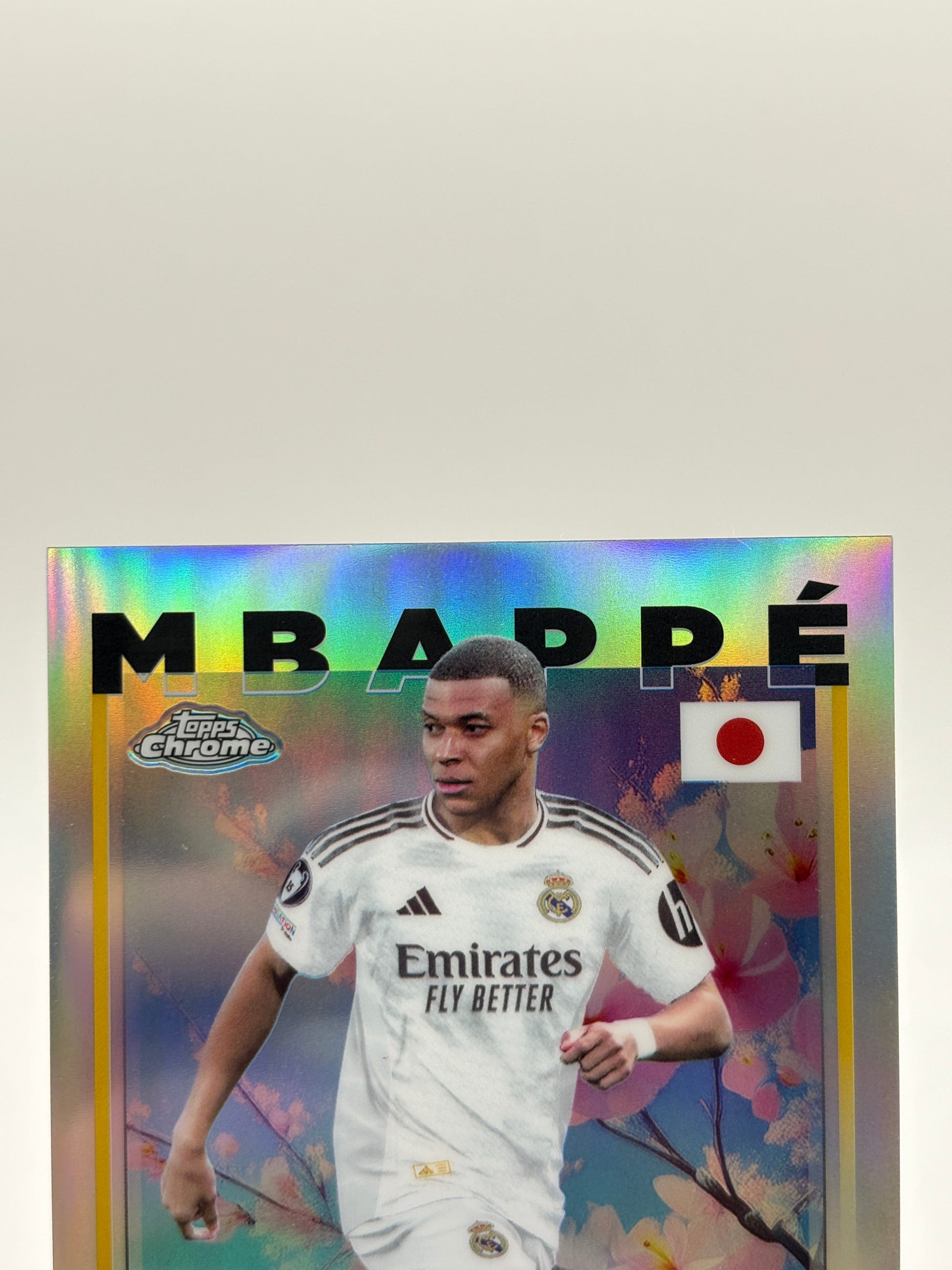 Kylian Mbappe 2024-25 Topps Chrome UCC Japan #1 Cherry Blossom Refractor SSP FRENLY BRICKS - Open 7 Days image 2