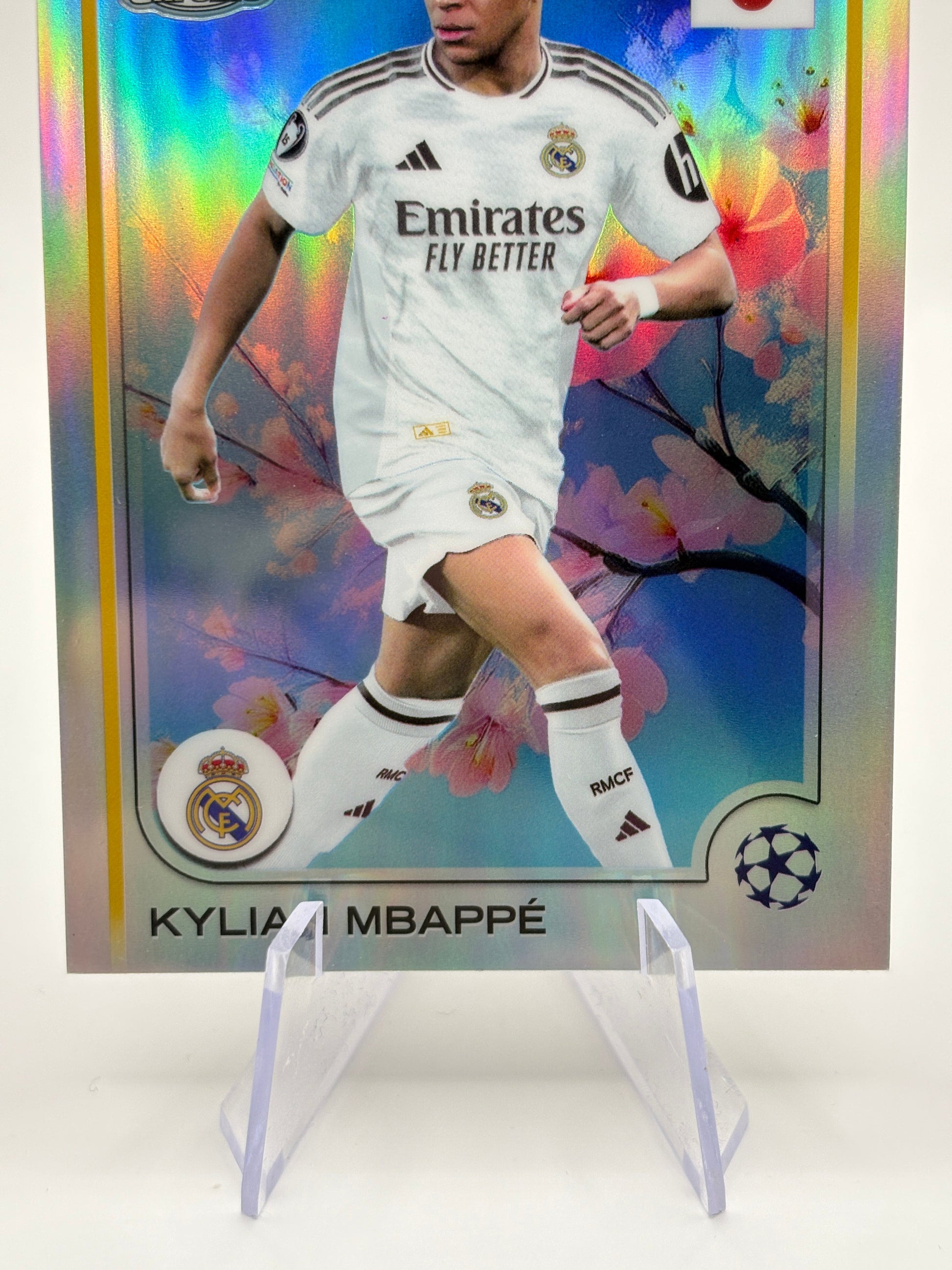 Kylian Mbappe 2024-25 Topps Chrome UCC Japan #1 Cherry Blossom Refractor SSP FRENLY BRICKS - Open 7 Days