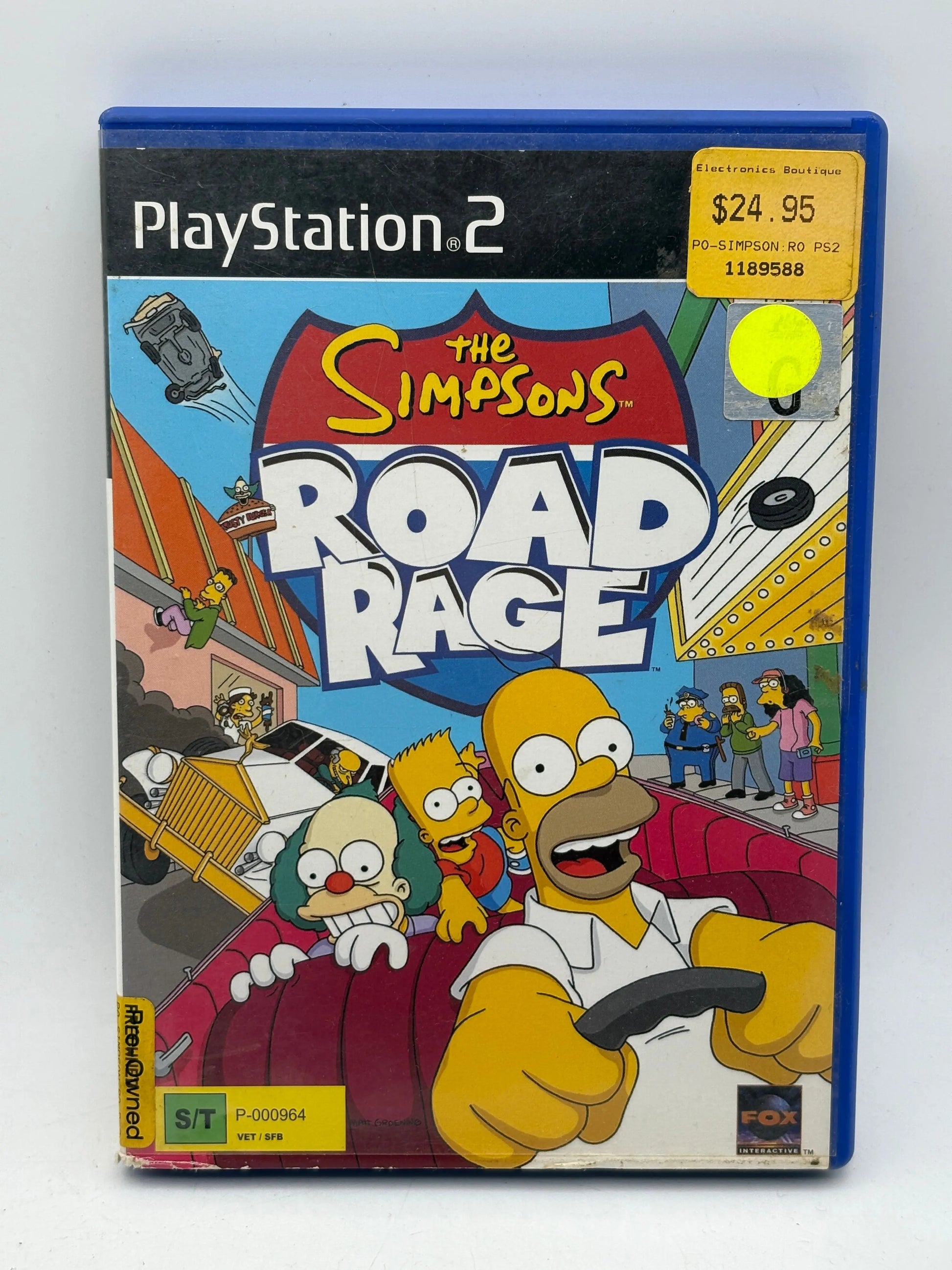 The Simpsons Road Rage Playstation 2 Complete With Manual PAL FRENLY BRICKS - Open 7 Days