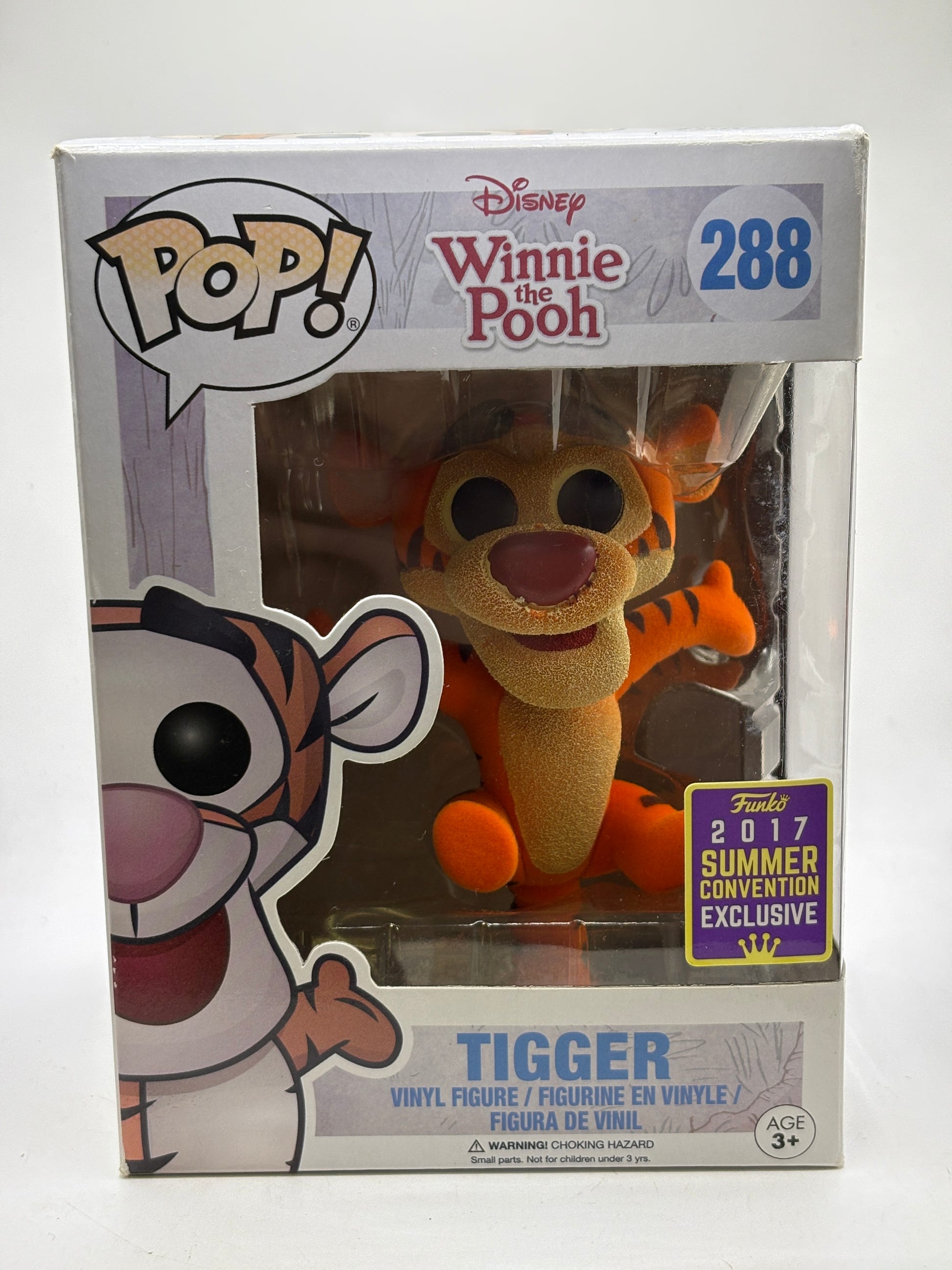 Funko POP! Disney Winnie the Pooh #288 Tigger Flocked 2017 Summer Sun DMG image 1
