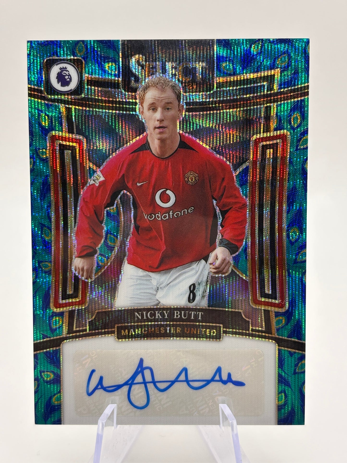 2023-24 Panini Select Premier League - Nicky Butt Auto Peacock FRENLY BRICKS - Open 7 Days