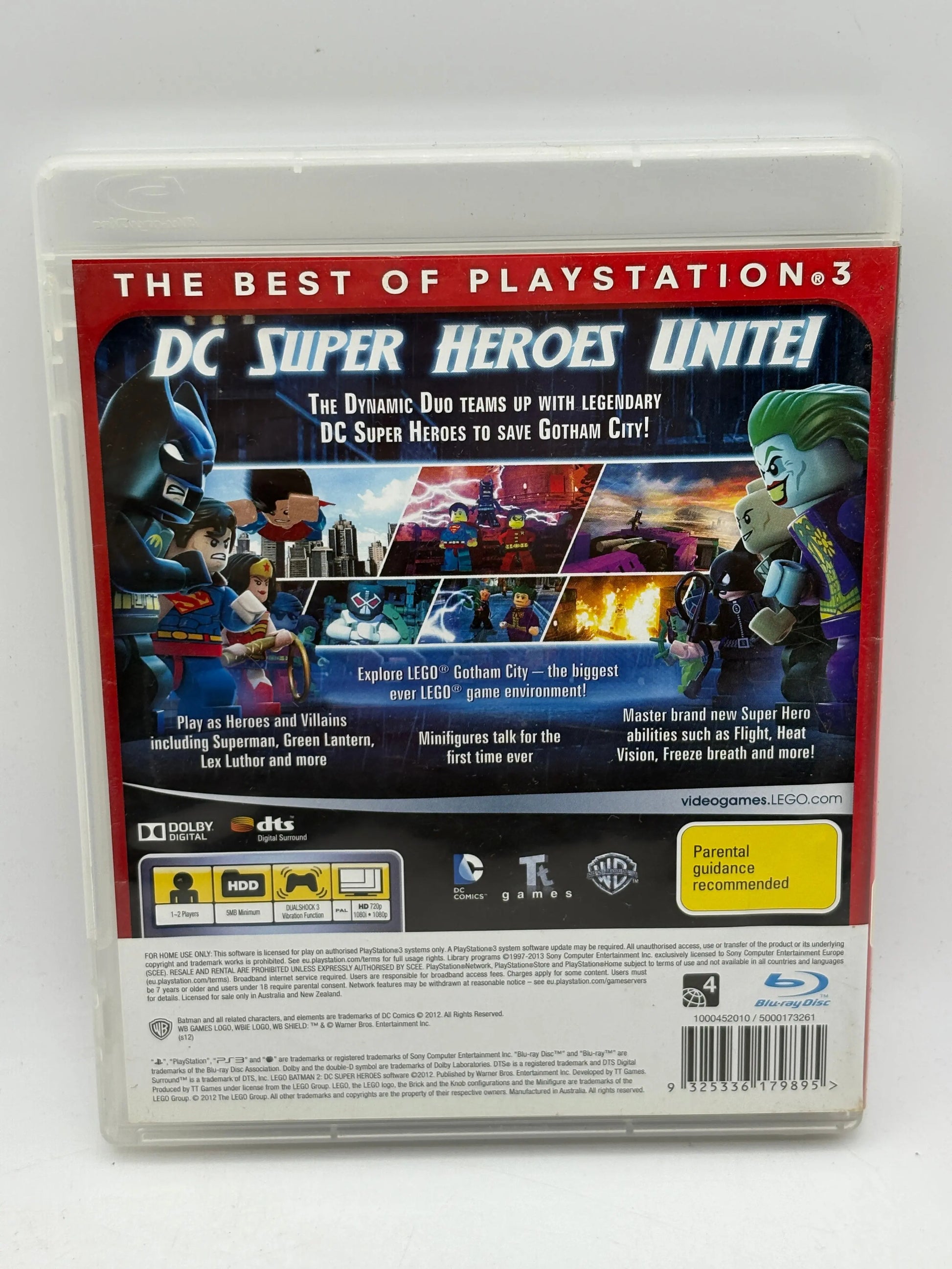 Sony Playstation 3 Essentials Lego Batman 2 DC Super Heroes Game with Manual FRENLY BRICKS - Open 7 Days