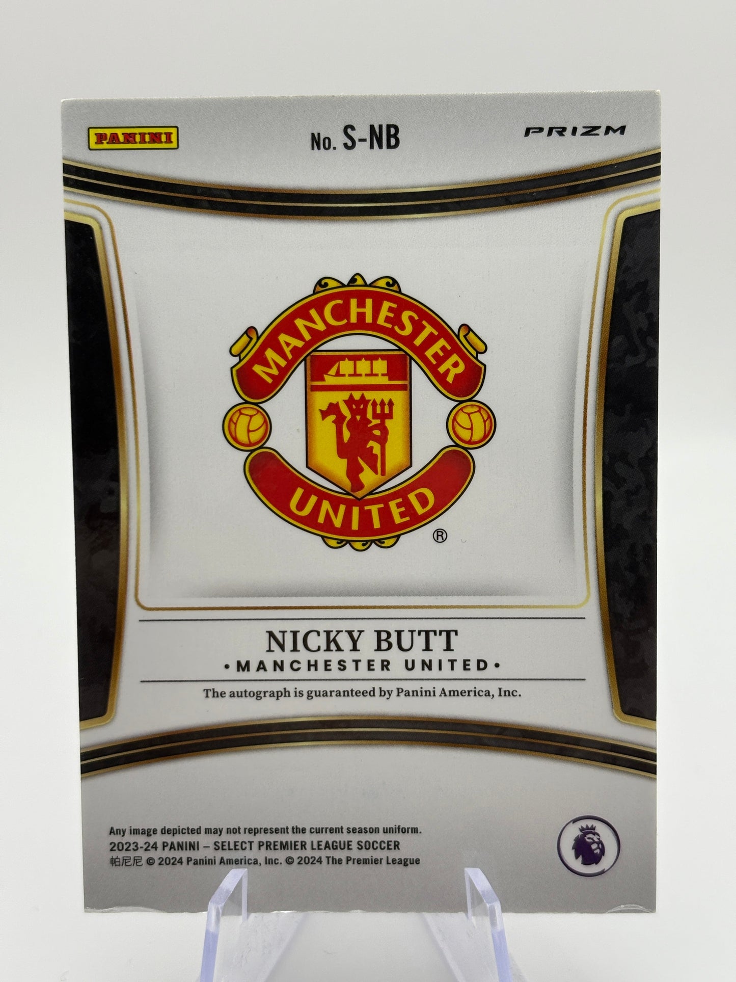 2023-24 Panini Select Premier League - Nicky Butt Auto Peacock FRENLY BRICKS - Open 7 Days