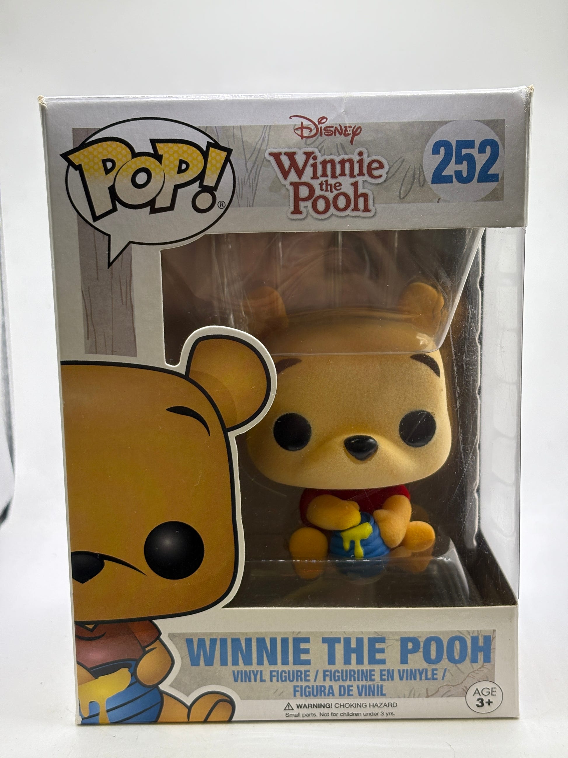 Funko POP! Disney Winnie the Pooh #252 Winnie the Pooh Flocked Vinyl Figure image 1