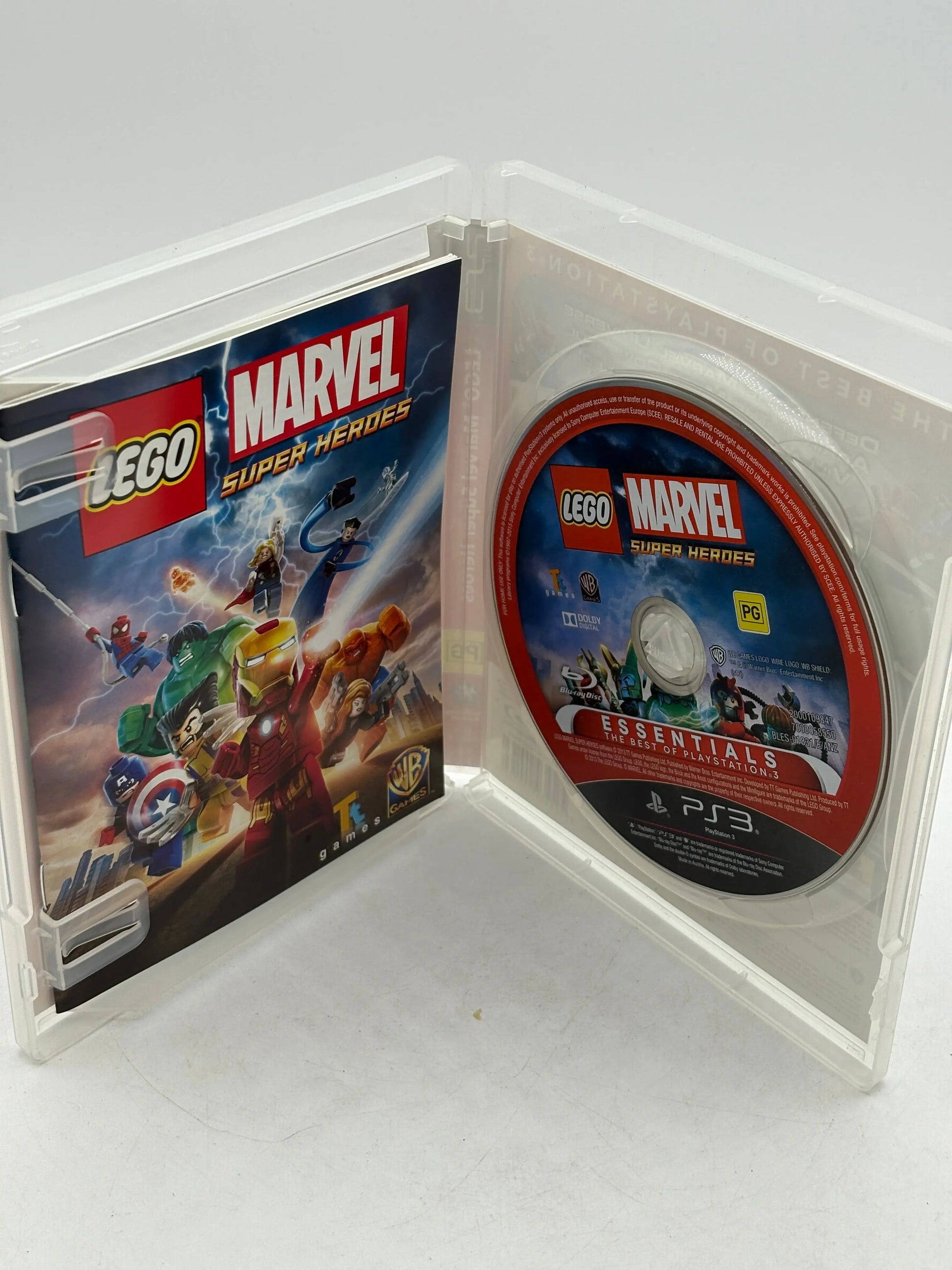 Sony Playstation 3 Essentials Lego Marvel Super Heroes Game with Manual FRENLY BRICKS - Open 7 Days