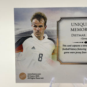 2025 Futera Unique - Dietmar Hamann 1 of 1 Gold Frame Germany FRENLY BRICKS - Open 7 Days