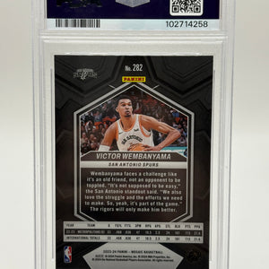 2023-24 Panini Mosaic Victor Wembanyama #282 PSA 9 FRENLY BRICKS - Open 7 Days