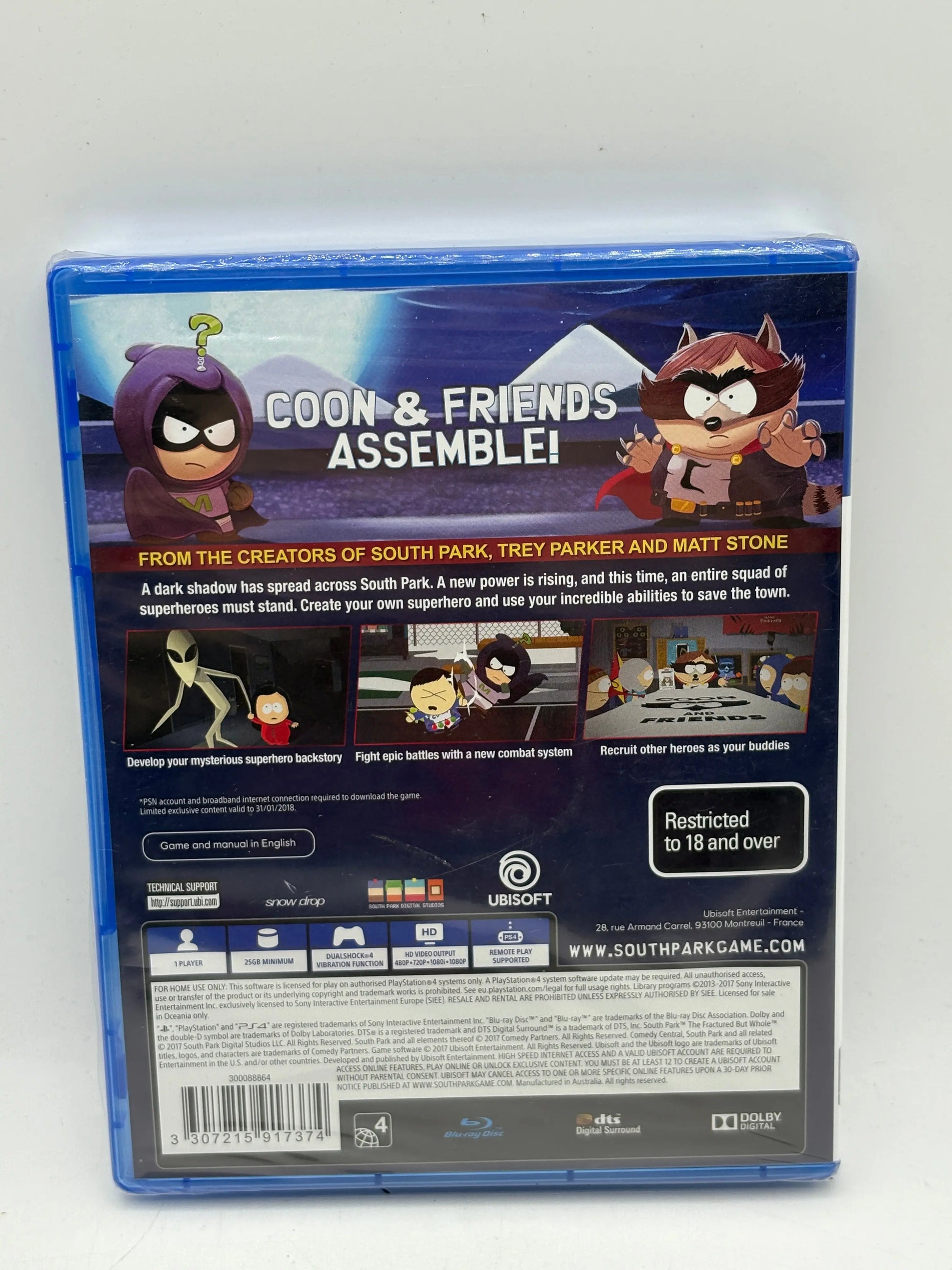 Sony Playstation 4 South Park The Fractured But Whole Sealed New FRENLY BRICKS - Open 7 Days