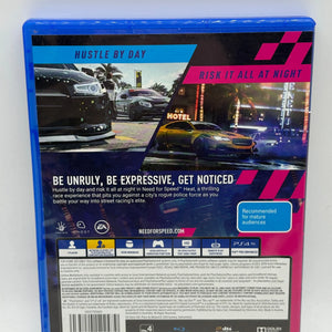 Sony Playstation 4 Need for Speed Heat Video Game with Manual FRENLY BRICKS - Open 7 Days