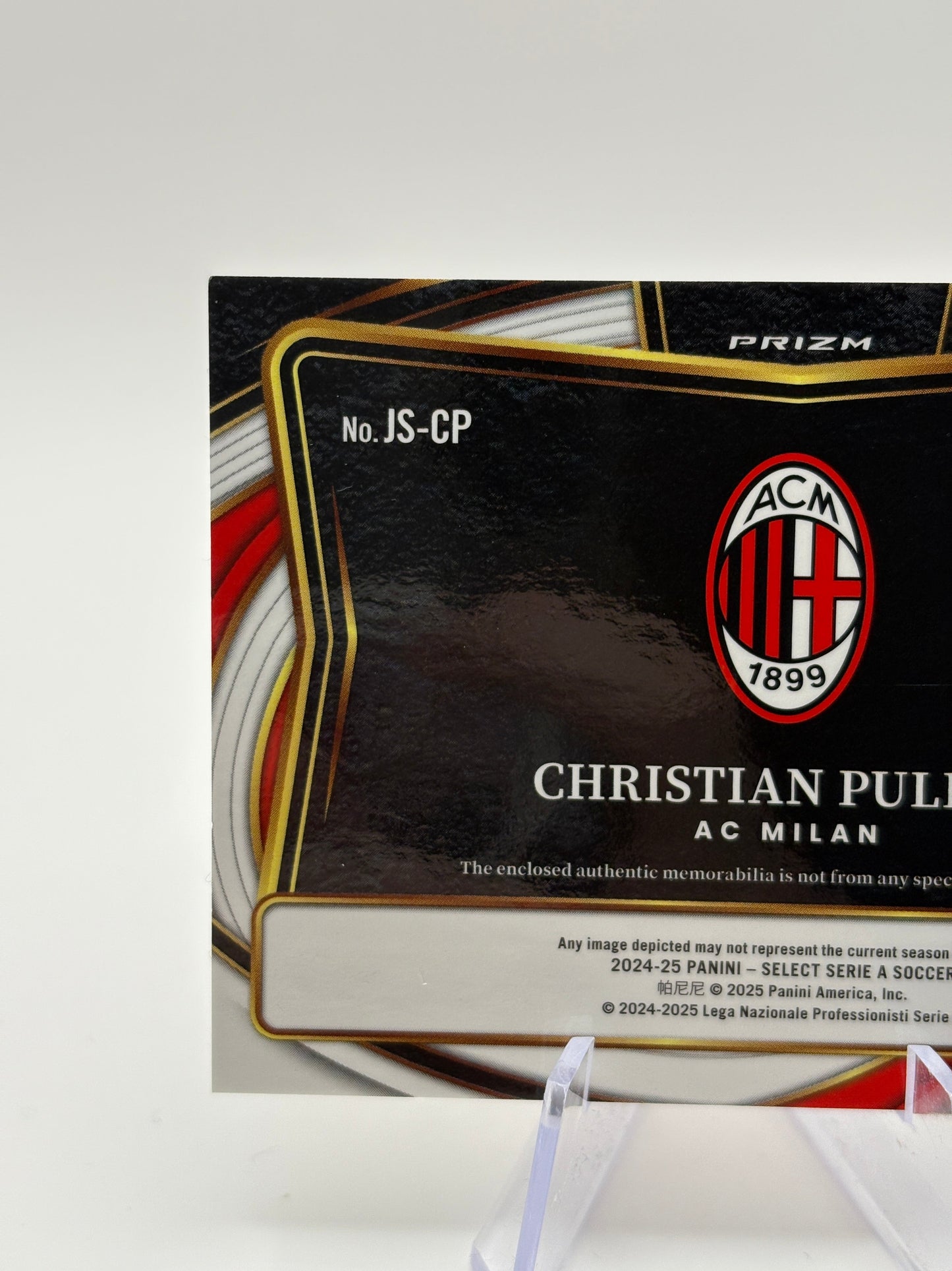 Christian Pulisic Patch AC Milan 2024-25 Panini Select Serie A Soccer USA FRENLY BRICKS - Open 7 Days