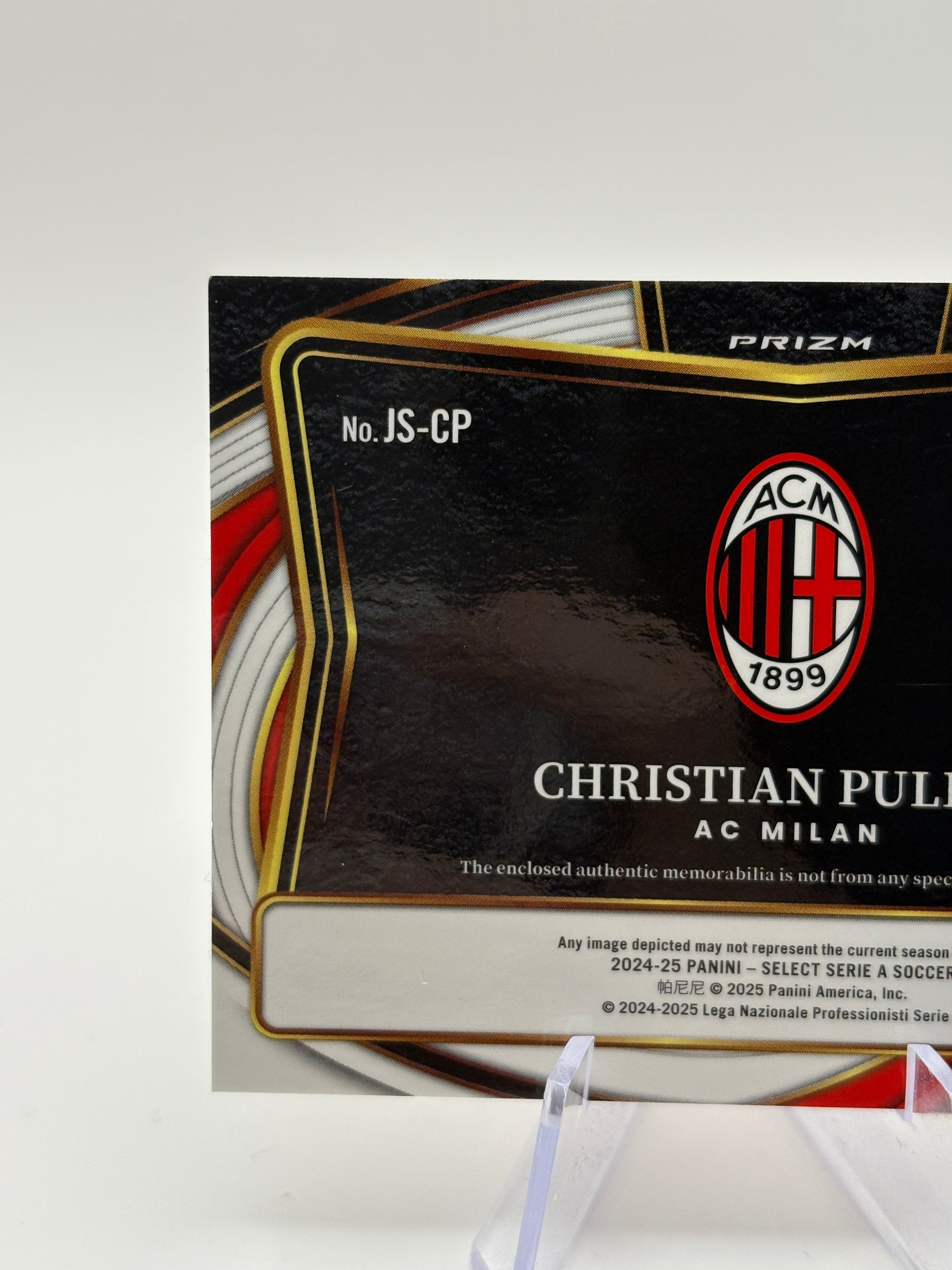 Christian Pulisic Patch AC Milan 2024-25 Panini Select Serie A Soccer USA FRENLY BRICKS - Open 7 Days