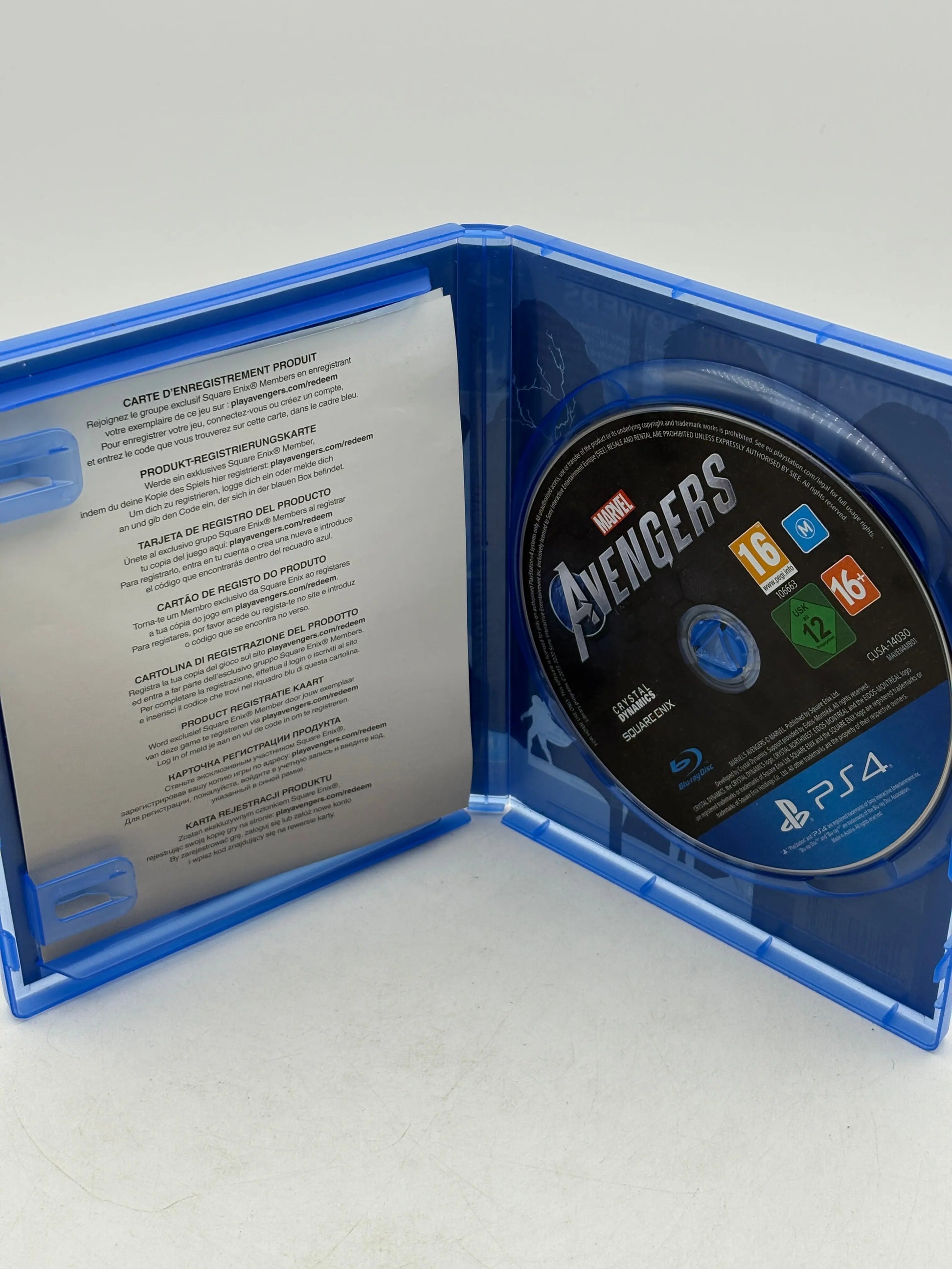 Sony Playstation 4 Marvel Avengers Video Game with Manuals FRENLY BRICKS - Open 7 Days