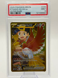 Ethan's Ho-Oh Ex 2025 Pokemon Destined Rivals Hyper Rare 239/182 PSA 9
