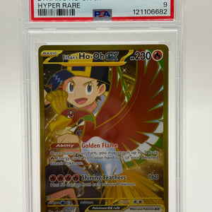 Ethan's Ho-Oh Ex 2025 Pokemon Destined Rivals Hyper Rare 239/182 PSA 9 FRENLY BRICKS - Open 7 Days
