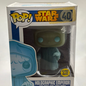 Funko POP! Star Wars #40 Holographic Emperor Glow Vinyl Bobble-Head FRENLY BRICKS - Open 7 Days