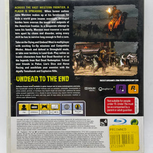 Playstation 3 Red Dead Redemption Undead Nightmare Video Game with Manual FRENLY BRICKS - Open 7 Days