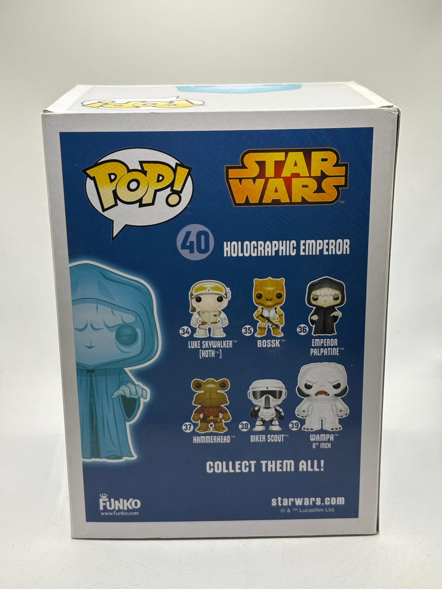 Funko POP! Star Wars #40 Holographic Emperor Glow Vinyl Bobble-Head FRENLY BRICKS - Open 7 Days