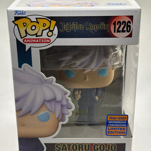 Funko POP! Animation Jujutsu Kaisen #1226 Satoru Gojo 2023 Wondrous Con FRENLY BRICKS - Open 7 Days