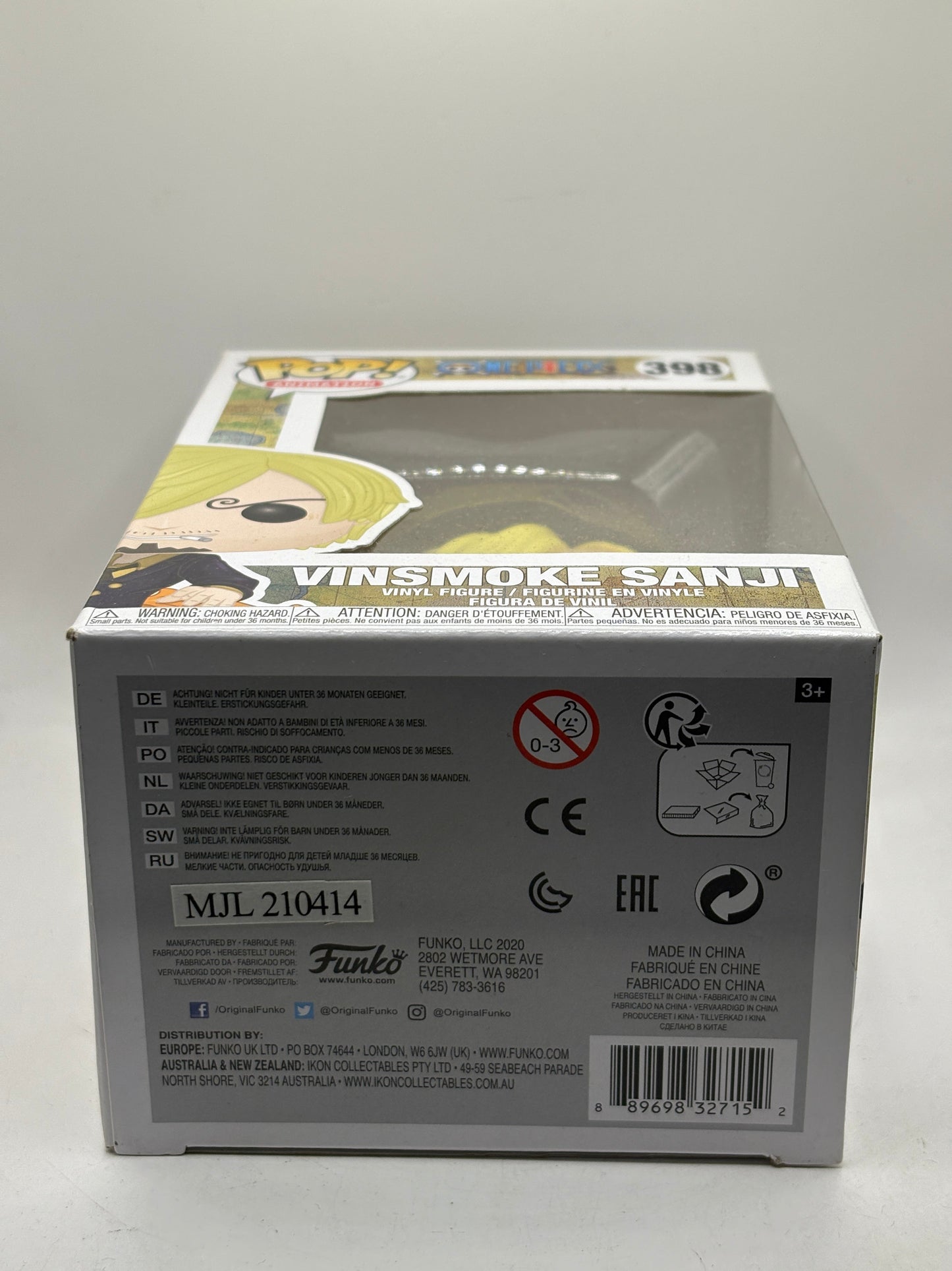Funko POP! Animation One Piece #398 Vinsmoke Sanji Vinyl Figure FRENLY BRICKS - Open 7 Days