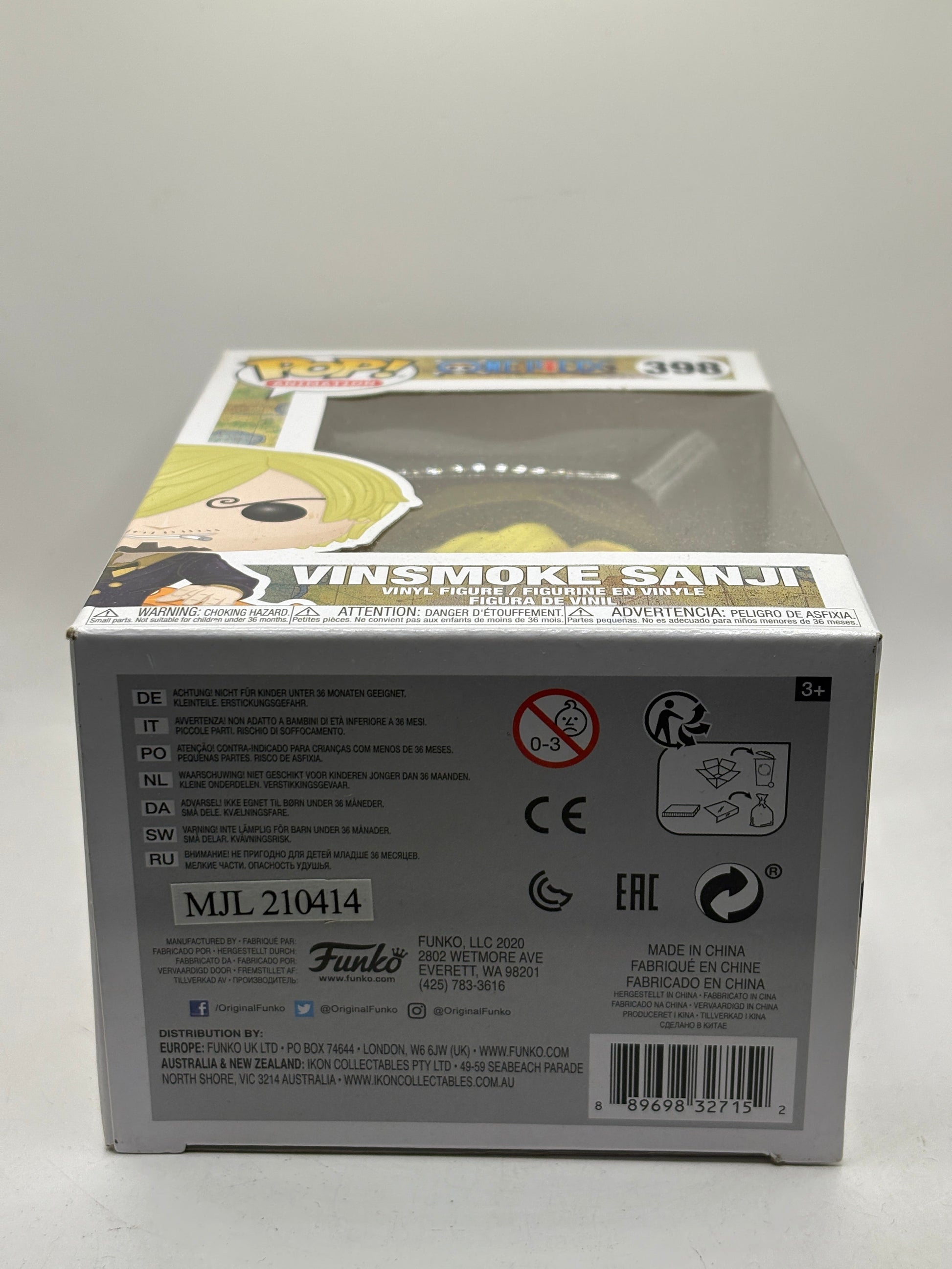 Funko POP! Animation One Piece #398 Vinsmoke Sanji Vinyl Figure FRENLY BRICKS - Open 7 Days