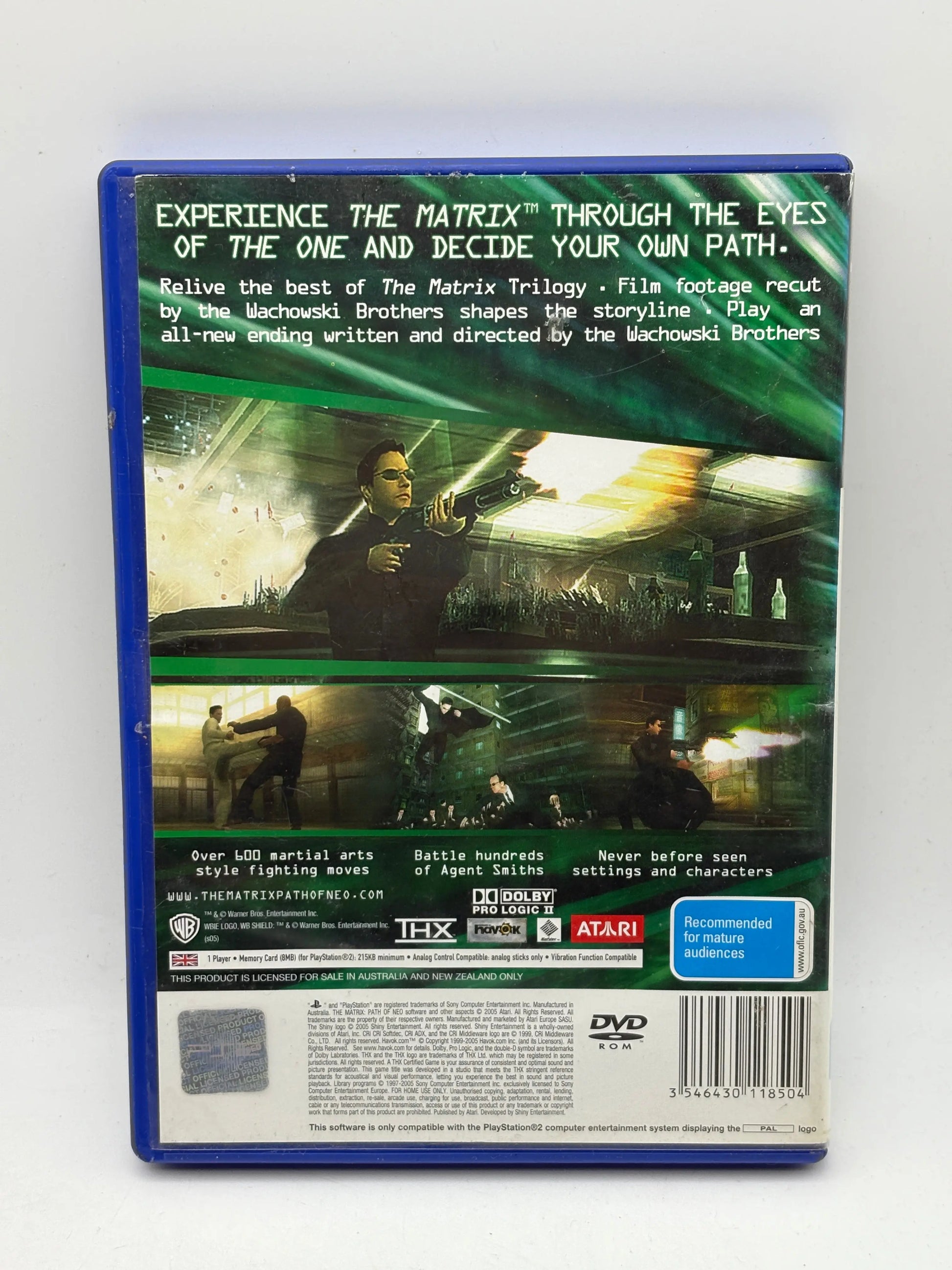 Sony Playstation 2 The Matrix Path Of Neo Video Game with Manual FRENLY BRICKS - Open 7 Days