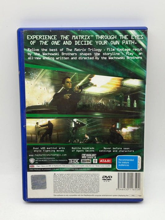 Sony Playstation 2 The Matrix Path Of Neo Video Game with Manual FRENLY BRICKS - Open 7 Days