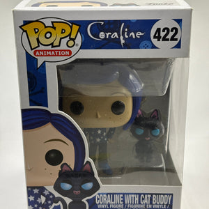 Funko POP! Animation Coraline #422 Coraline with Cat Buddy Vinyl Figure FRENLY BRICKS - Open 7 Days