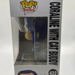 Funko POP! Animation Coraline #422 Coraline with Cat Buddy Vinyl Figure FRENLY BRICKS - Open 7 Days