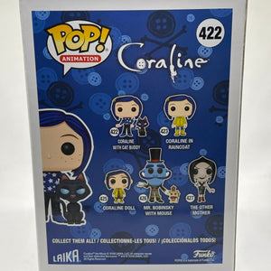 Funko POP! Animation Coraline #422 Coraline with Cat Buddy Vinyl Figure FRENLY BRICKS - Open 7 Days