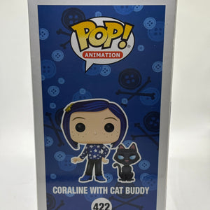 Funko POP! Animation Coraline #422 Coraline with Cat Buddy Vinyl Figure FRENLY BRICKS - Open 7 Days
