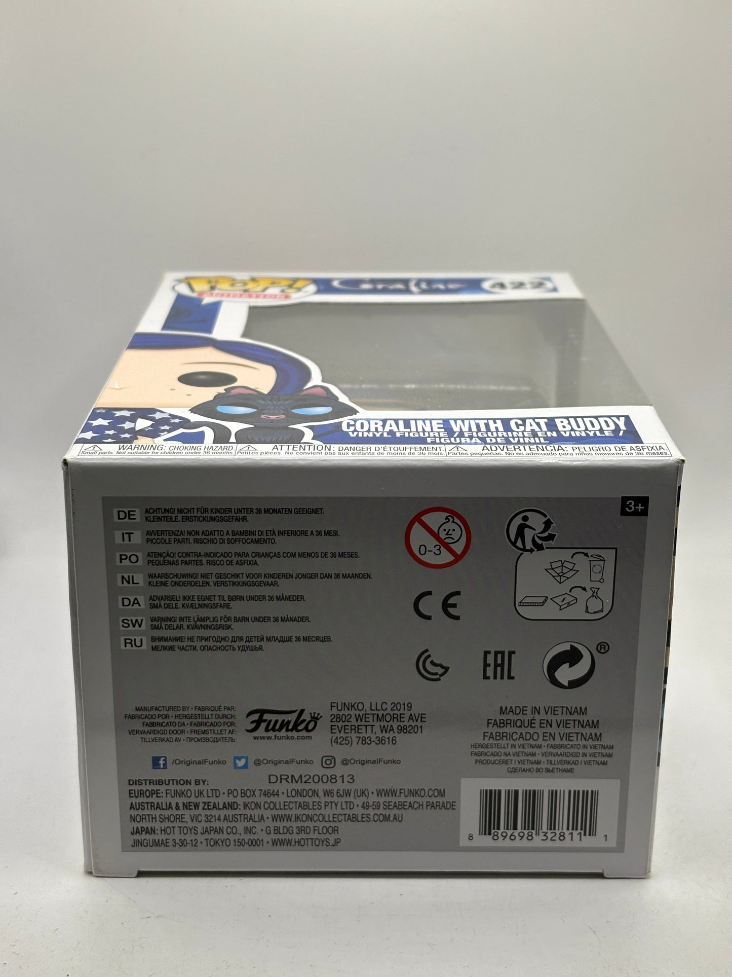 Funko POP! Animation Coraline #422 Coraline with Cat Buddy Vinyl Figure FRENLY BRICKS - Open 7 Days