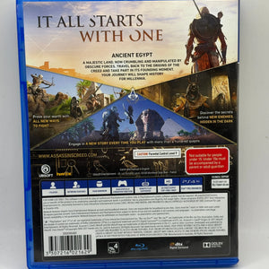 Sony Playstation 4 Assassin’s Creed Origins Video Game with Manual FRENLY BRICKS - Open 7 Days