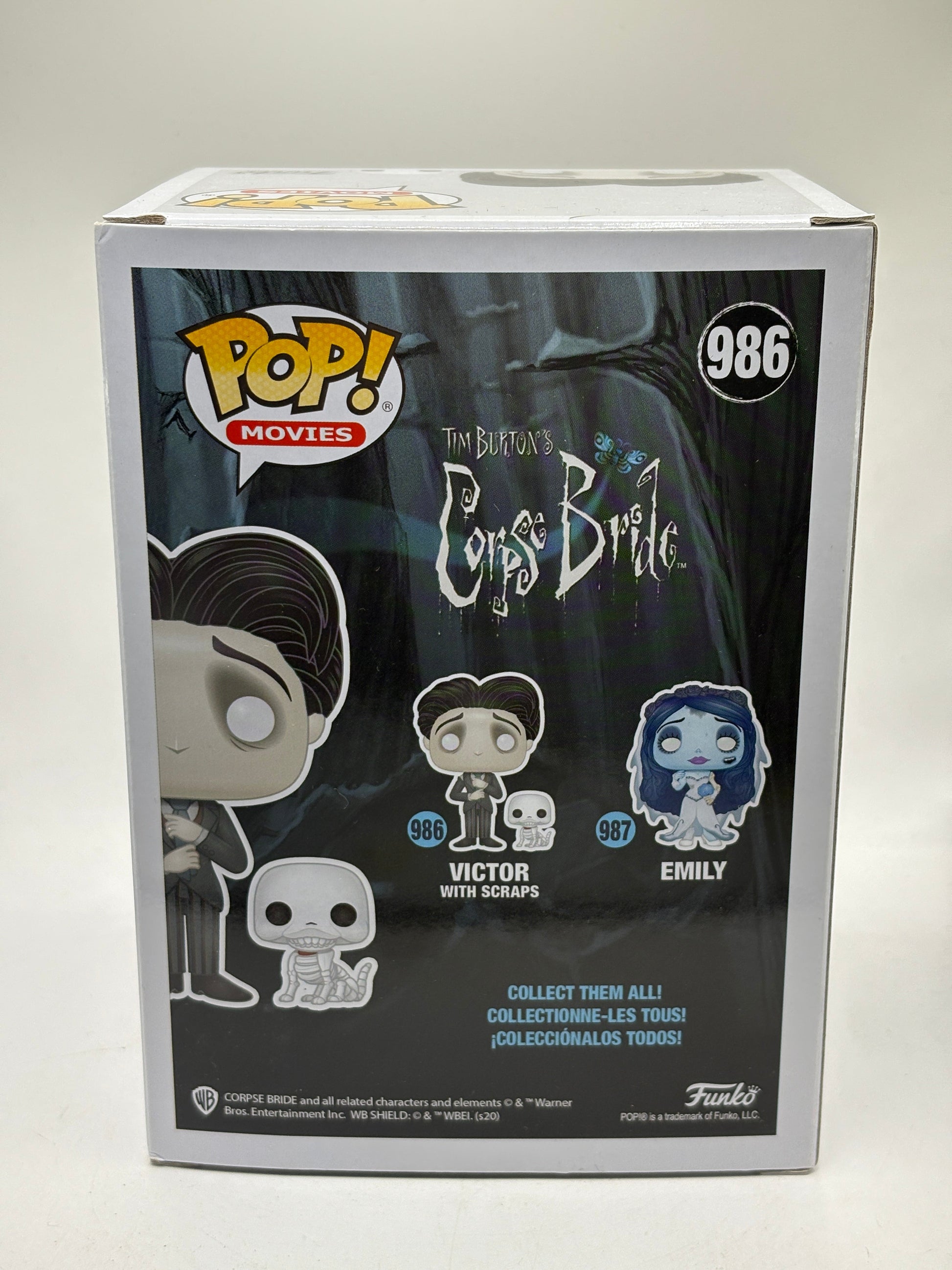 Funko POP! Movies Corpse Bride #986 Victor with Scraps Vinyl Figure FRENLY BRICKS - Open 7 Days
