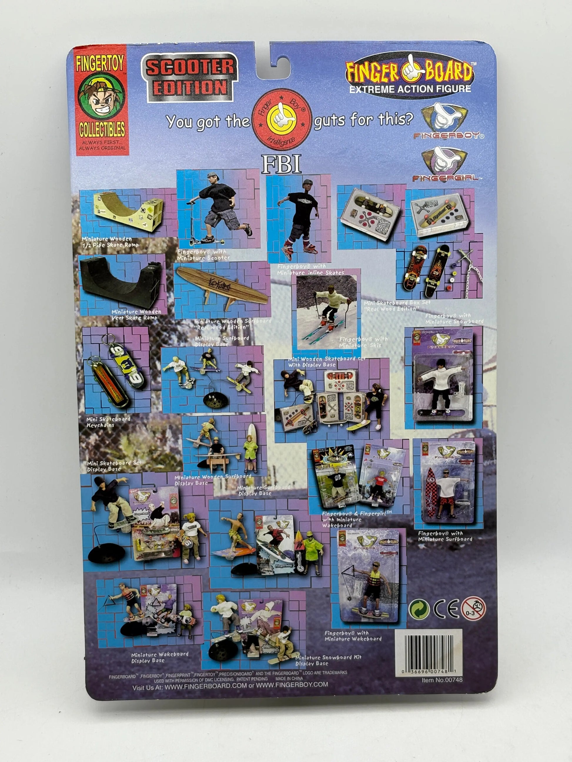 Vintage Finger Board Extreme Action Figure Scooter Edition (Black Rope) FRENLY BRICKS - Open 7 Days