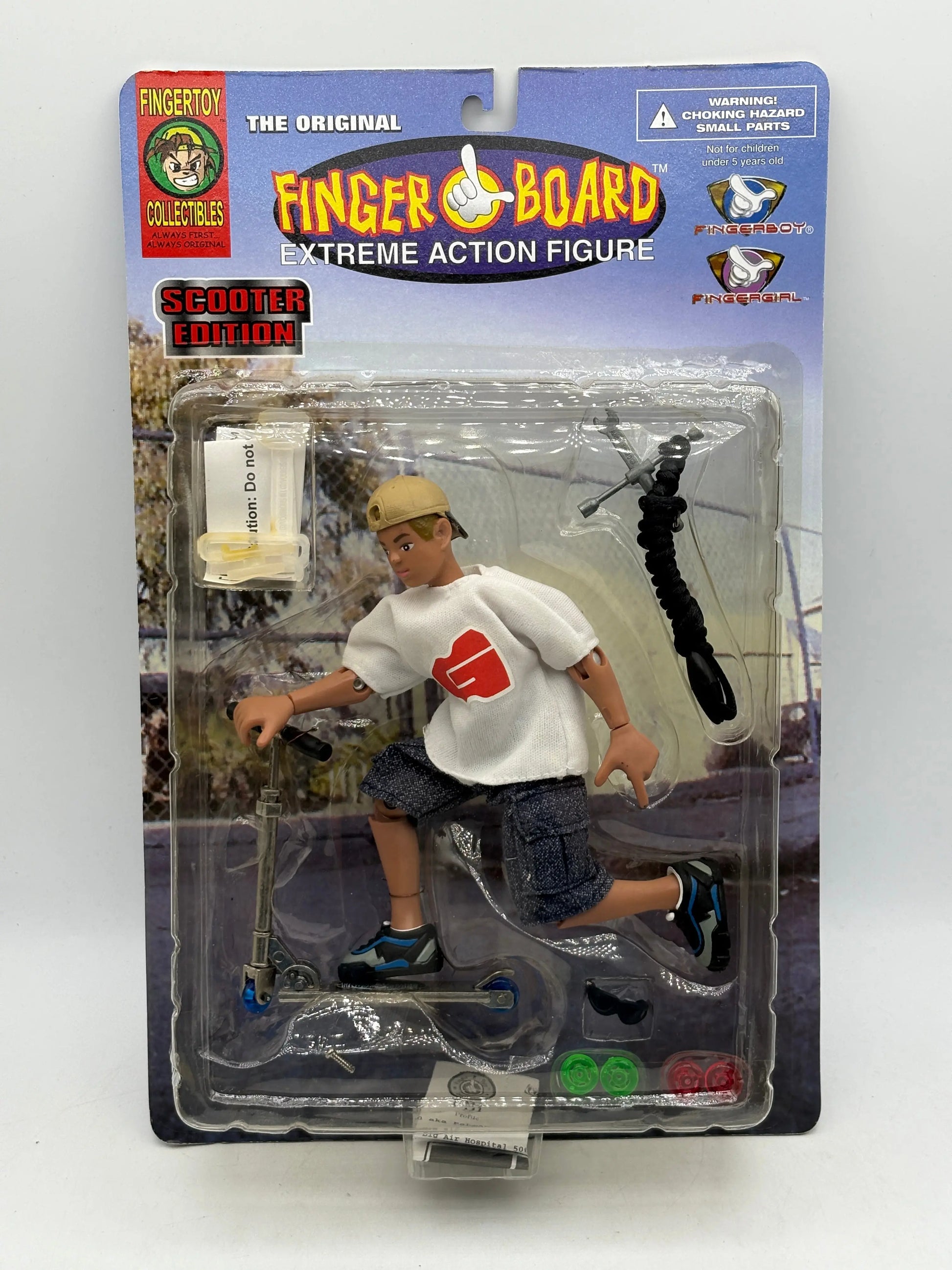 Vintage Finger Board Extreme Action Figure Scooter Edition (Black Rope) (1) FRENLY BRICKS - Open 7 Days