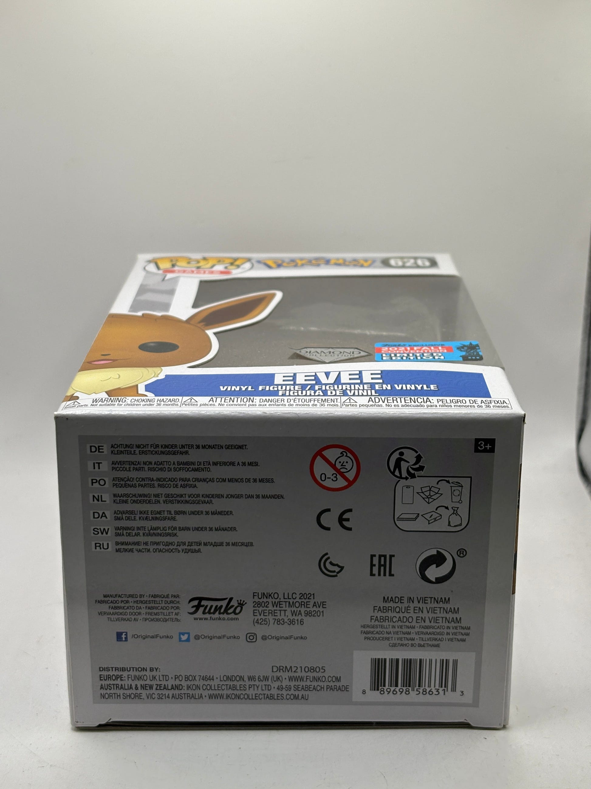 Funko POP! Games Pokemon #626 Eevee Diamond 2021 Fall Con FRENLY BRICKS - Open 7 Days image 6