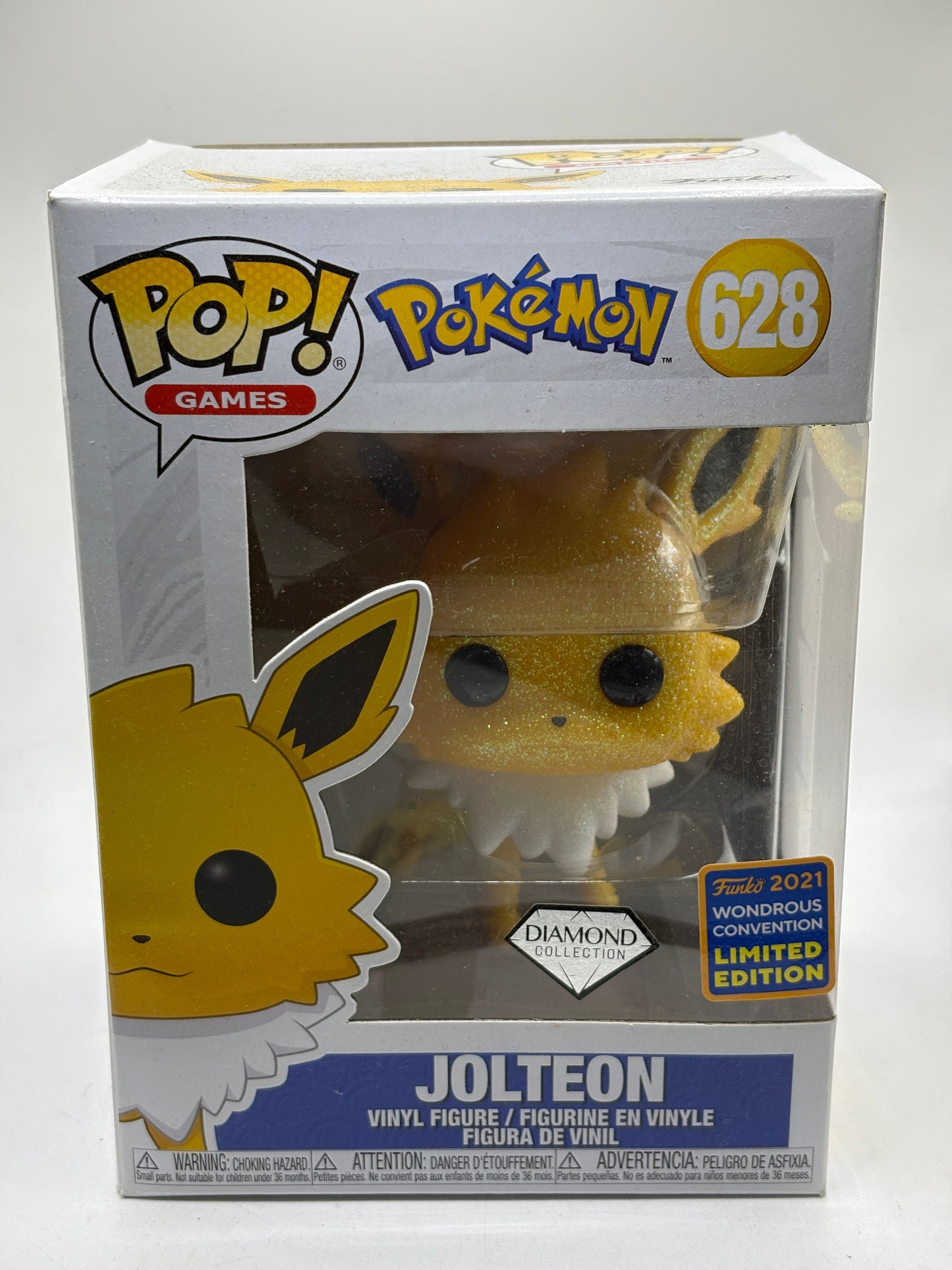 Funko POP! Games Pokemon #628 Jolteon Diamond 2021 Wondrous Limited FRENLY BRICKS - Open 7 Days