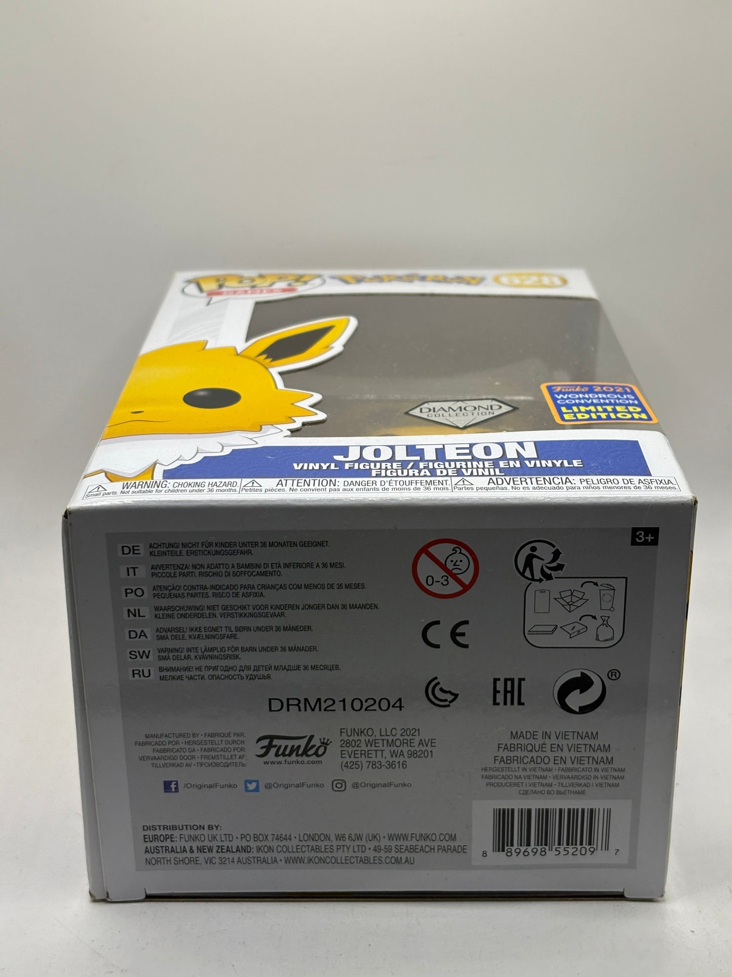 Funko POP! Games Pokemon #628 Jolteon Diamond 2021 Wondrous Limited FRENLY BRICKS - Open 7 Days