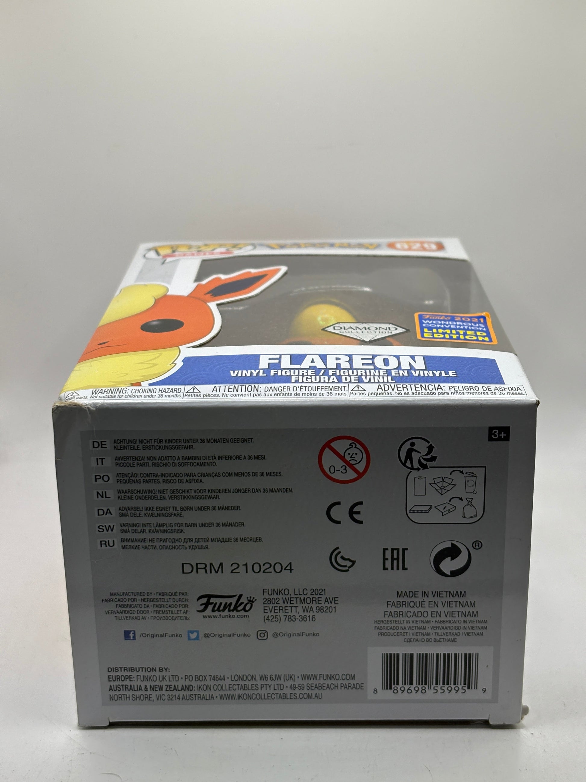 Funko POP! Games Pokemon #629 Flareon Diamond 2021 Wondrous Limited FRENLY BRICKS - Open 7 Days