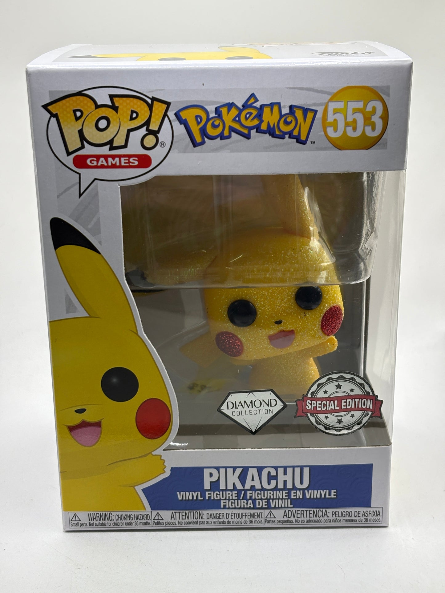 Funko POP! Games Pokemon #553 Pikachu Diamond Special Edition FRENLY BRICKS - Open 7 Days