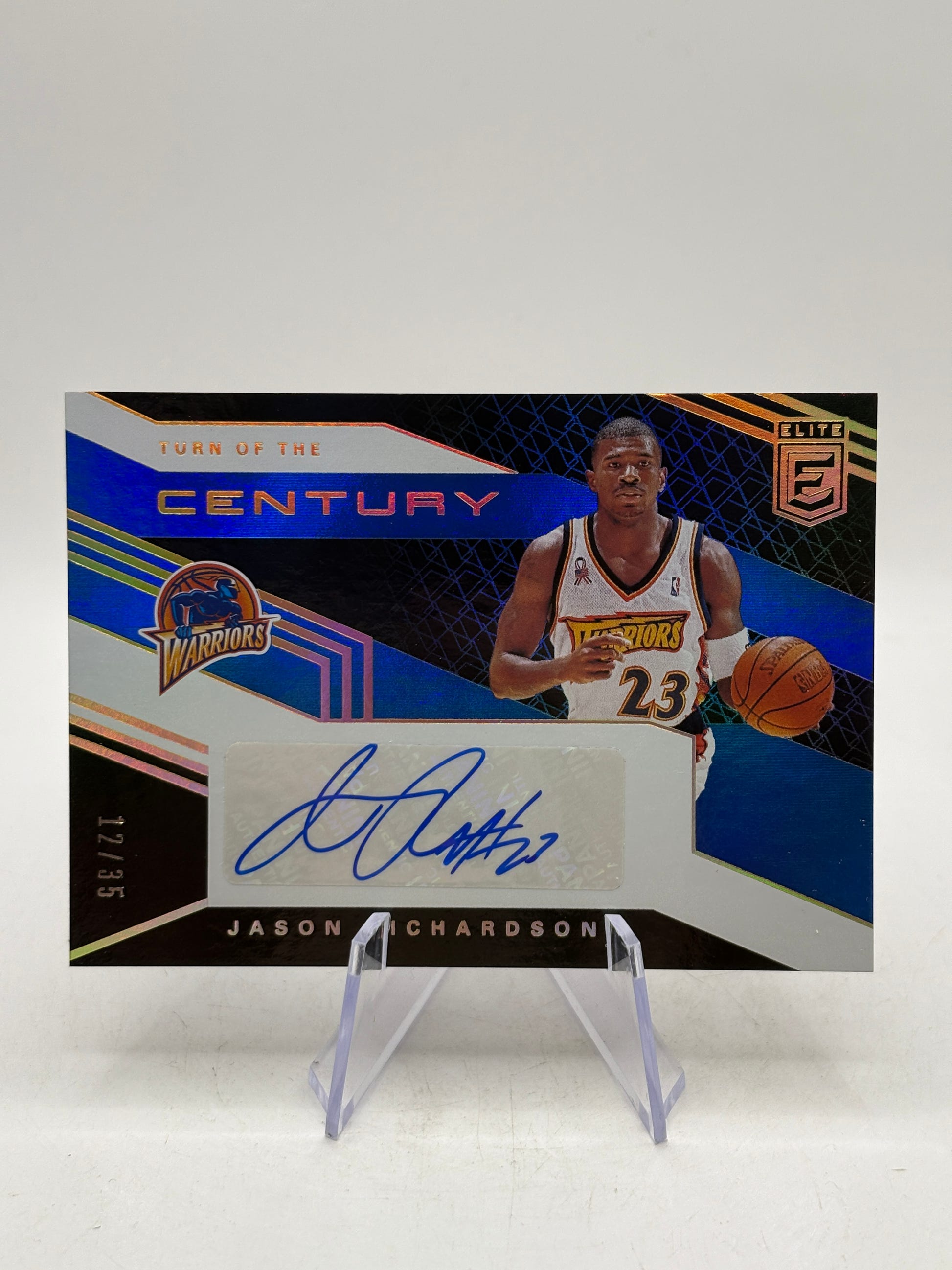 2019-20 Panini Donruss Elite Turn of the Century Jason Richardson Blue /35 image 1