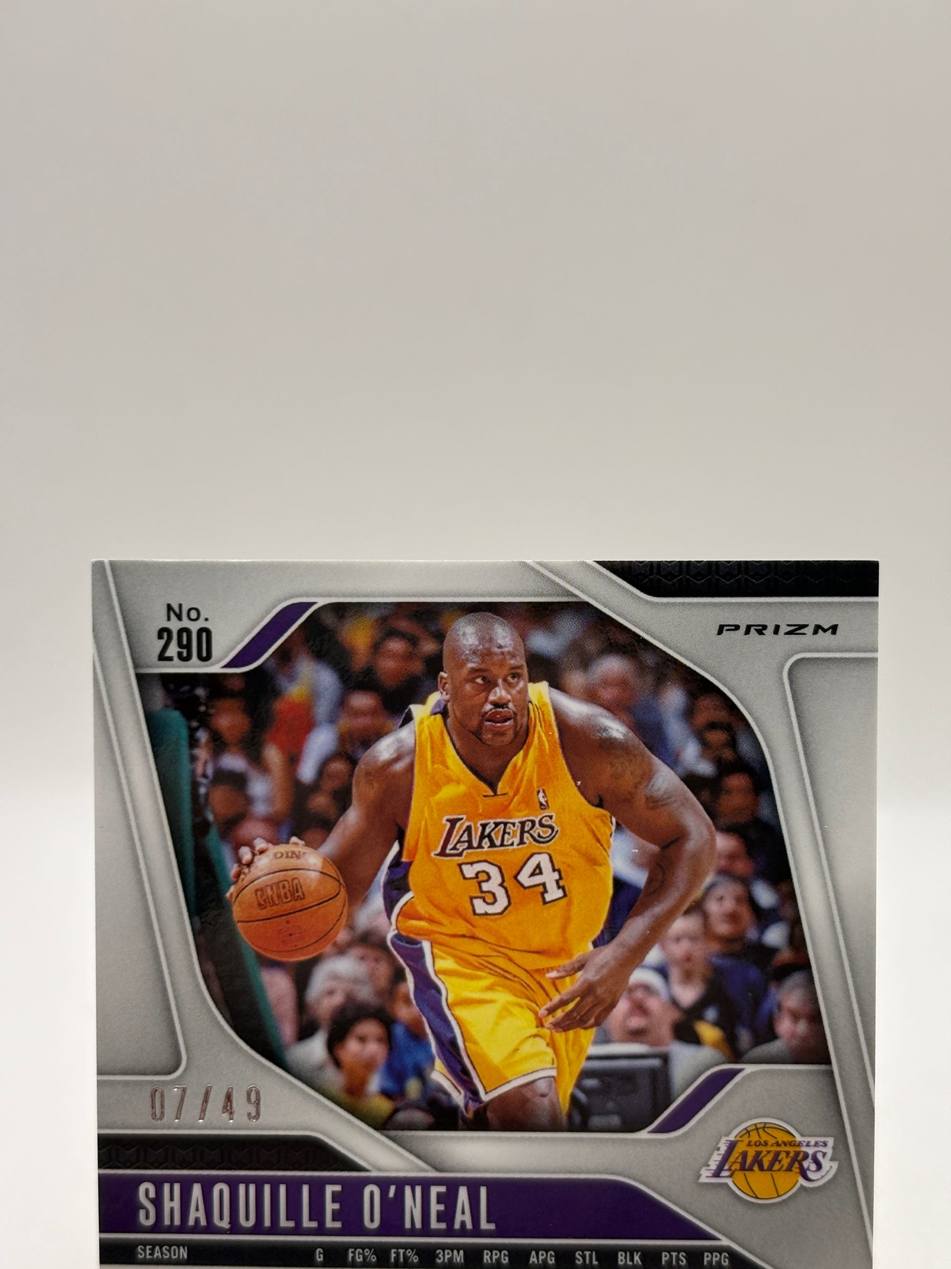 2024-25 Panini Prizm #290 Shaquille O’neal Orange Refractor 07/49 image 3