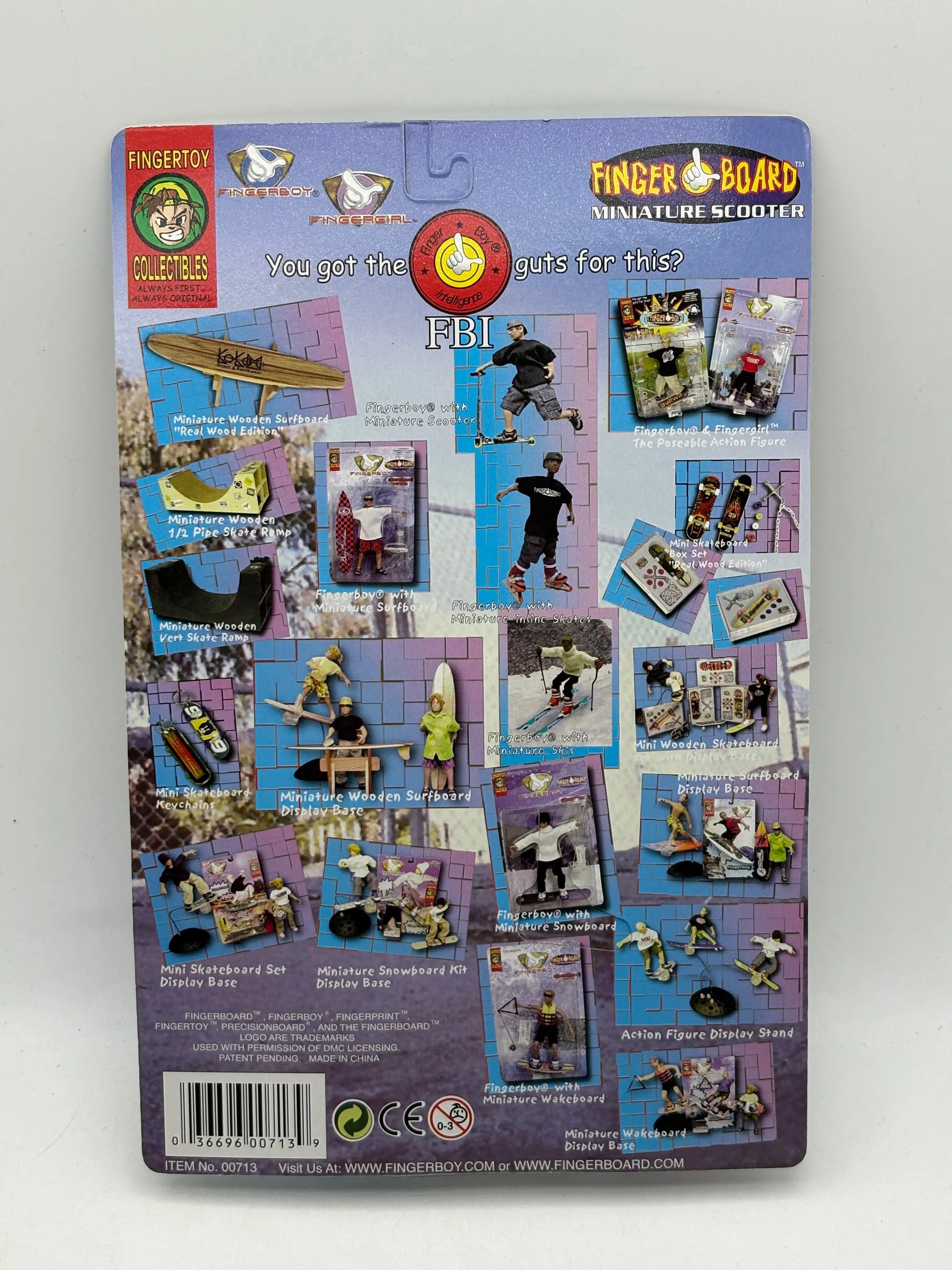 Vintage Finger Board Miniature Scooter Brand New Sealed (White  Rope) FRENLY BRICKS - Open 7 Days