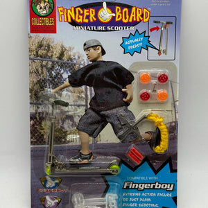 Vintage Finger Board Miniature Scooter Brand New Sealed (Yellow  Rope) FRENLY BRICKS - Open 7 Days