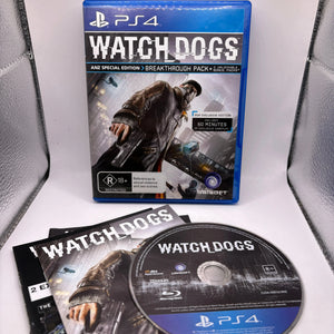Sony Playstation 4 Watch Dogs Video Game with Manuals FRENLY BRICKS - Open 7 Days