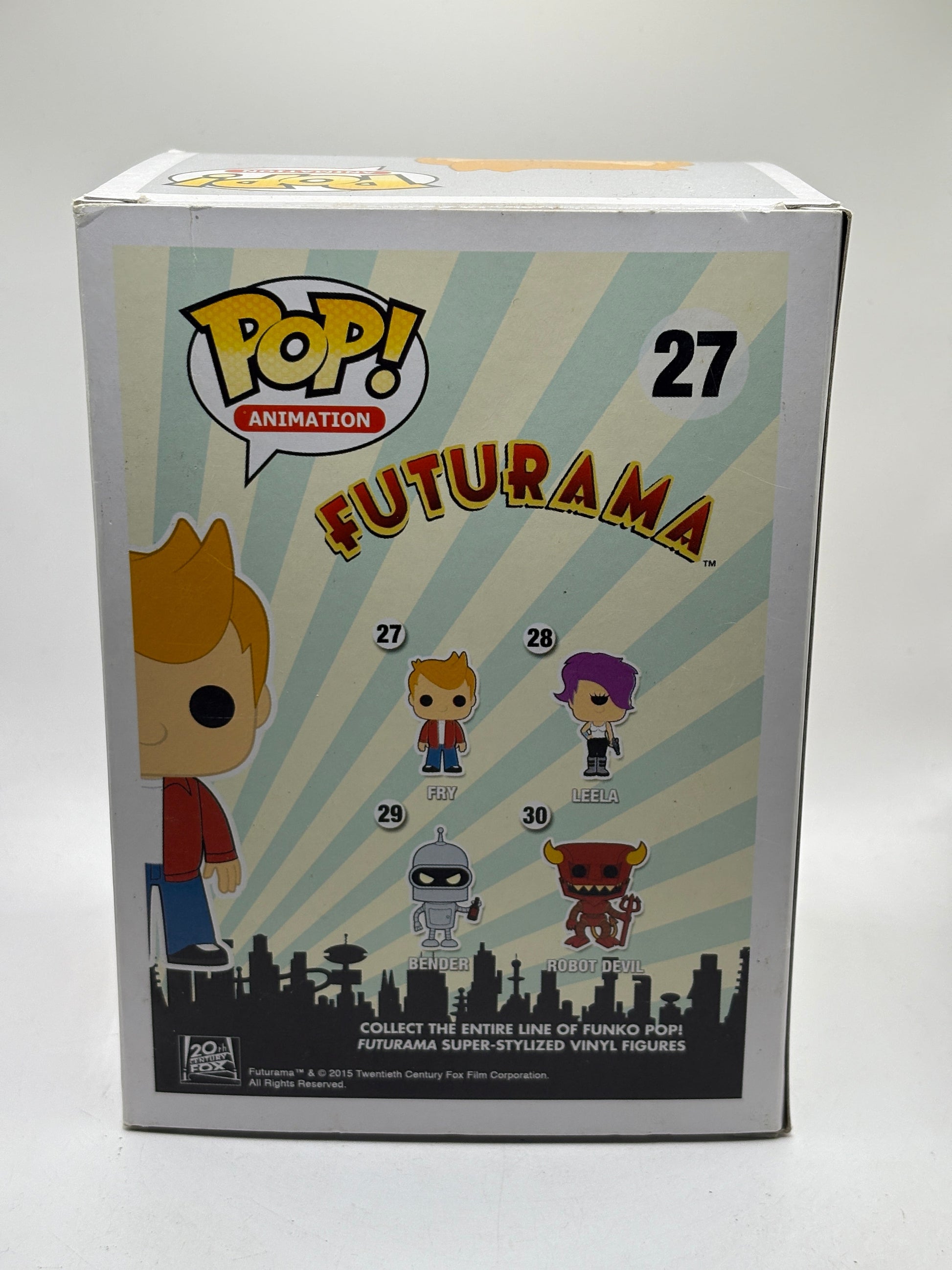 Funko POP! Animation Futurama #27 Fry Vinyl Figure FRENLY BRICKS - Open 7 Days
